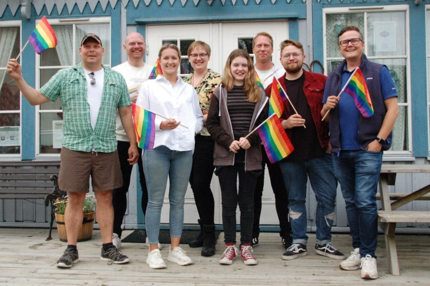 Gjengen bak OrklandsPride sammen med markedssjef Torstein Strøm Torjuul